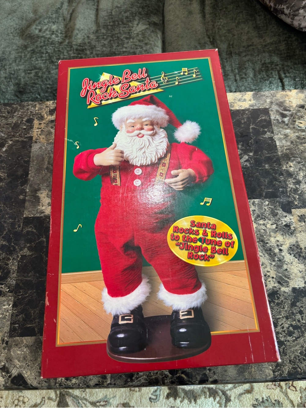 Jingle Bell Rock Santa Animated Musical Santa 1998 First Edition -TESTED WORKS
